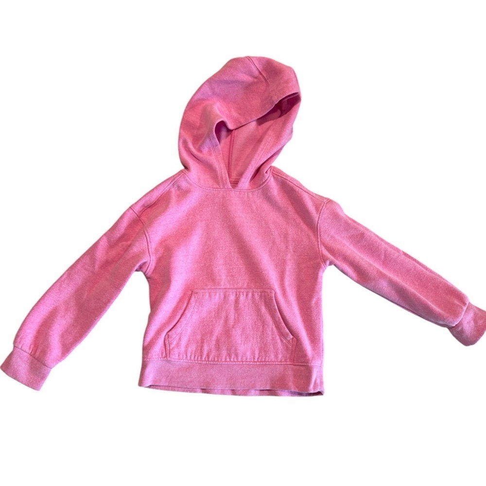 Cat & Jack Pink Kids Hoodie Pink Long Sleeve Hoodie w/ Pocket– Girl Size XS 4/5